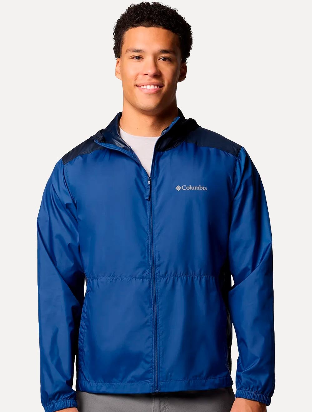 Columbiaウエアー Jaqueta Columbia Masculina Discovery Loop Windbreaker Royal