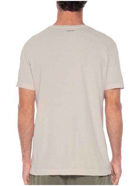 Camiseta Osklen Masculina Slim Stone Concha Areia