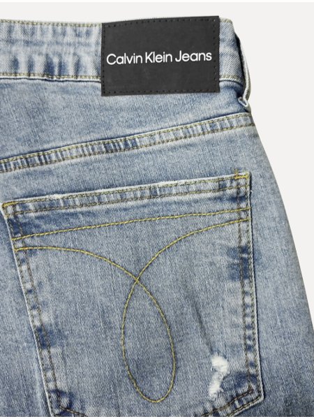 Calça Calvin Klein Jeans Masculina Skinny 5 Pockets Dark Tag Clara
