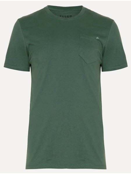 Camiseta Ellus Cotton Fine Easa Pocket Classic Verde Escuro