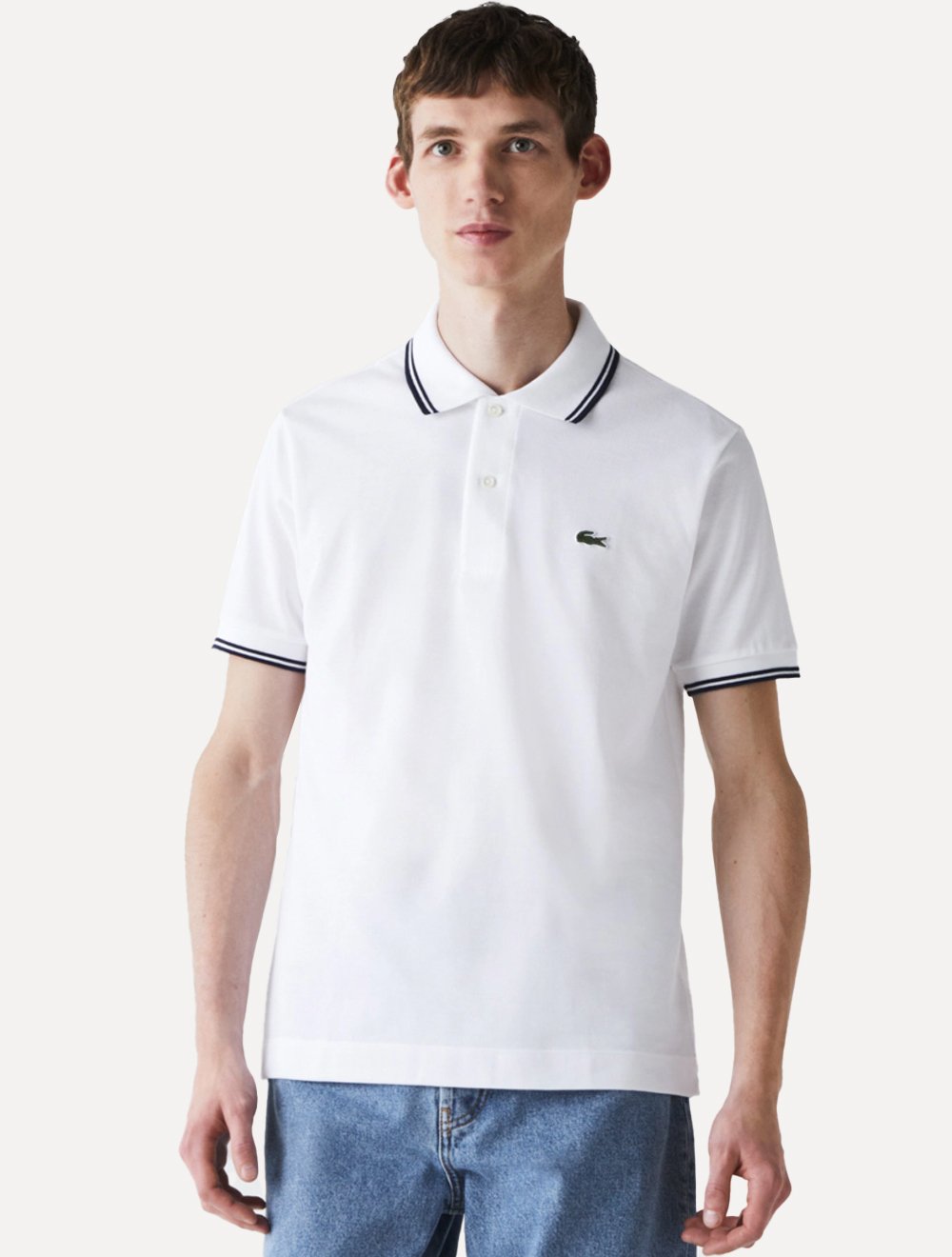 新品 LACOSTE x atmos 日本製 Polo White L LACOSTE atmos limited Polos WHITE（ラコステ アトモスリミテッド