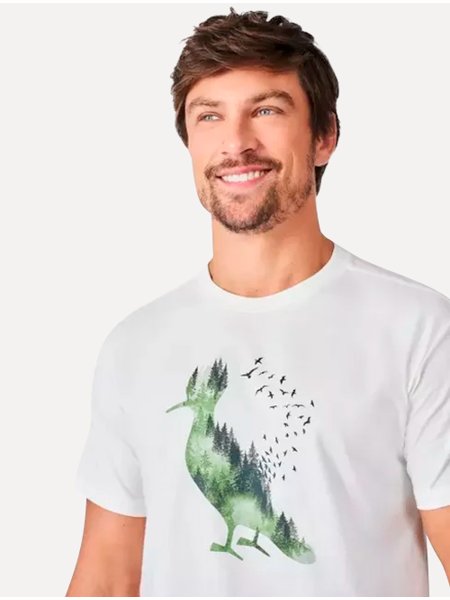 Camiseta Reserva Masculina Woodpecker Pines Off-White