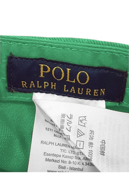 Boné Ralph Lauren Polo Mallets Initial Verde