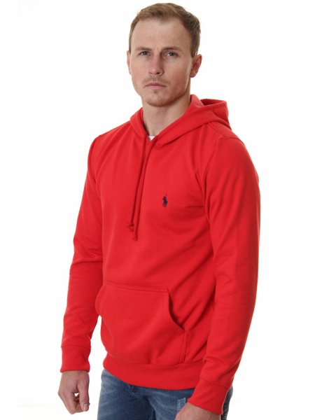 red polo moletom com capuz