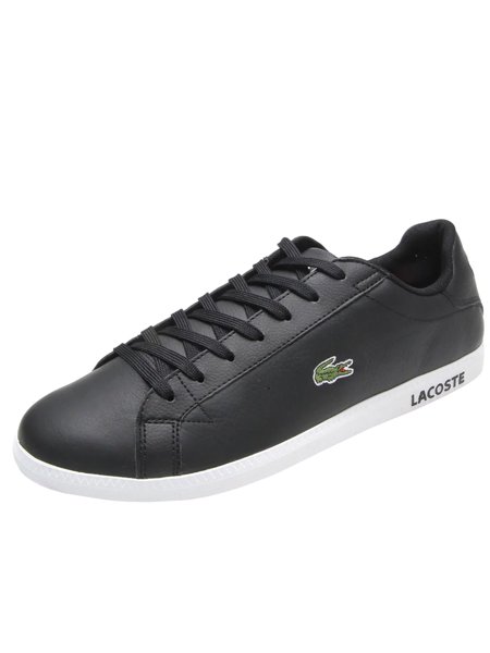 Tênis Lacoste Masculino Couro Graduate LCR3 Preto | Secret Outlet