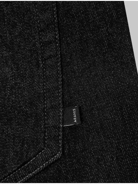 Calça Aramis Jeans Masculina Regular Black Lisa Preta