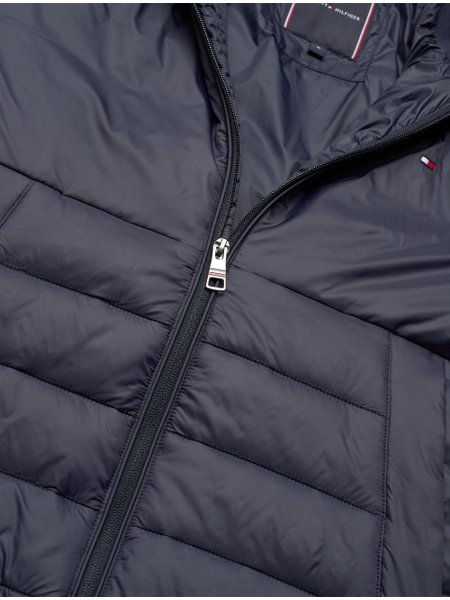Jaqueta Tommy Hilfiger Packable Recycled Quilt Bomber Preta