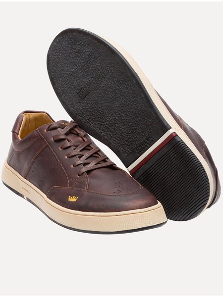 Sapatenis Osklen Marrom Tênis Osklen Masculino Couro Soho Bold