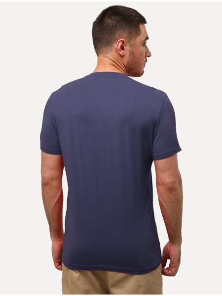 Camiseta Ellus Masculina Cotton Fine Manual Classic Azul