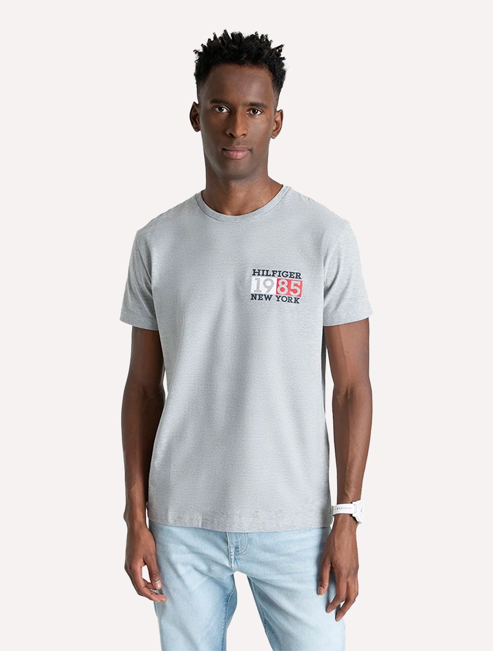 Camiseta Tommy Hilfiger Essential Flag Branca - Sale