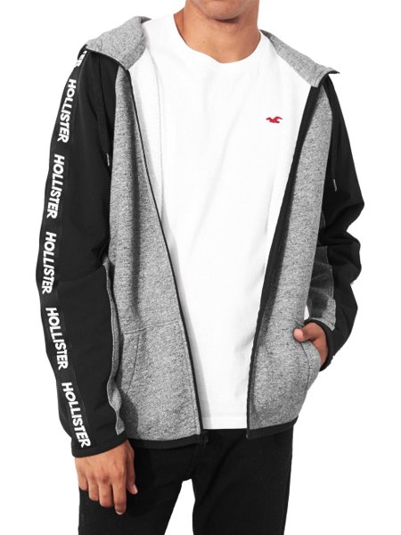 nike tape full zip moletom com capuz grey