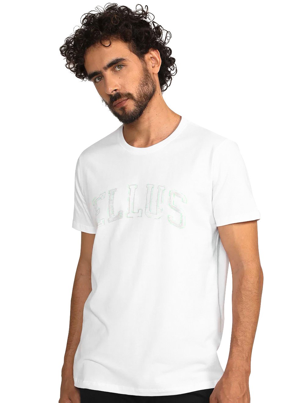 Camiseta Ellus Masculina Fine Embroidery Classic Branca