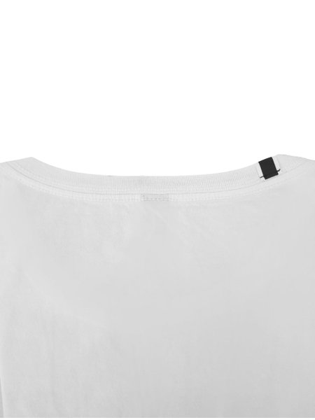 Camiseta Replay Masculina Frontal Stamp Dark Logo Branca