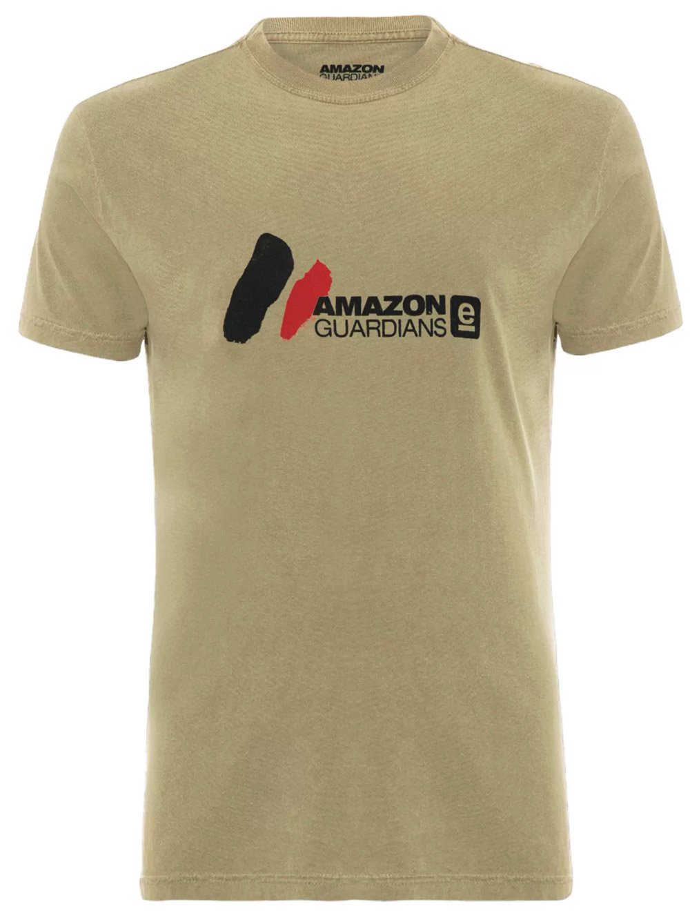 Camiseta Osklen Masculina Regular Eco Dye Amazon Guardians Cáqui