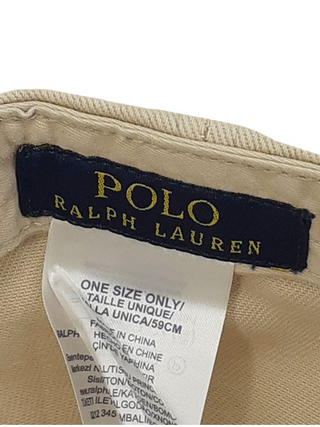 Boné Ralph Lauren Initial Caps Polo Cáqui