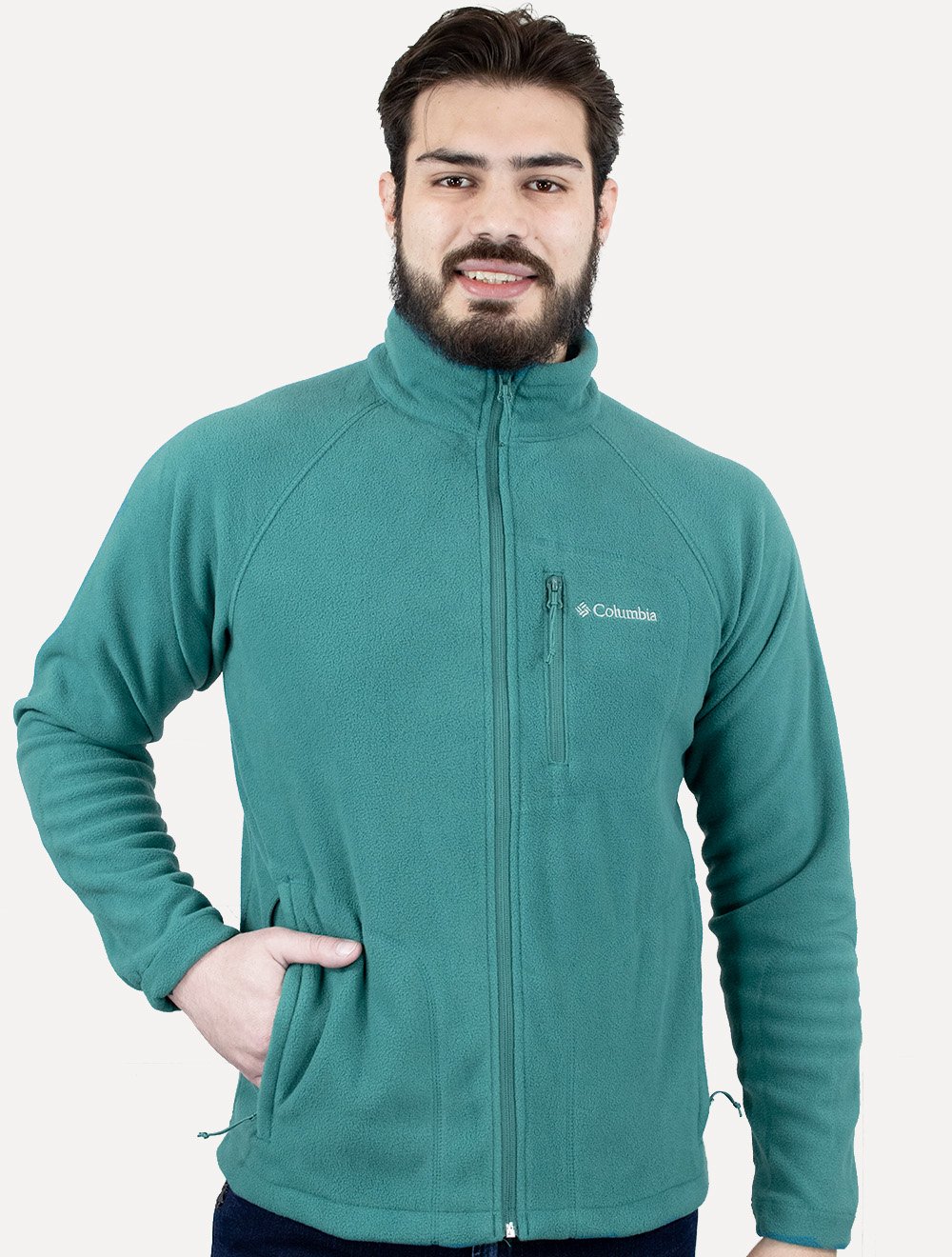 3800k Jaqueta Columbia Fleece Fast Trek II Full Zip Verde | Secret Outlet