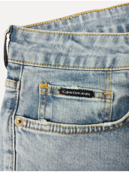 Calça Calvin Klein Jeans Masculina Skinny 5 Pockets Dark Tag Clara