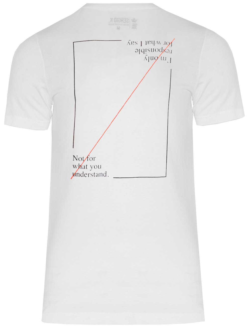 Camiseta Sergio K Masculina Responsible Quadro Branca