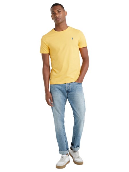 Camiseta Ralph Lauren Masculina Custom Fit Amarela