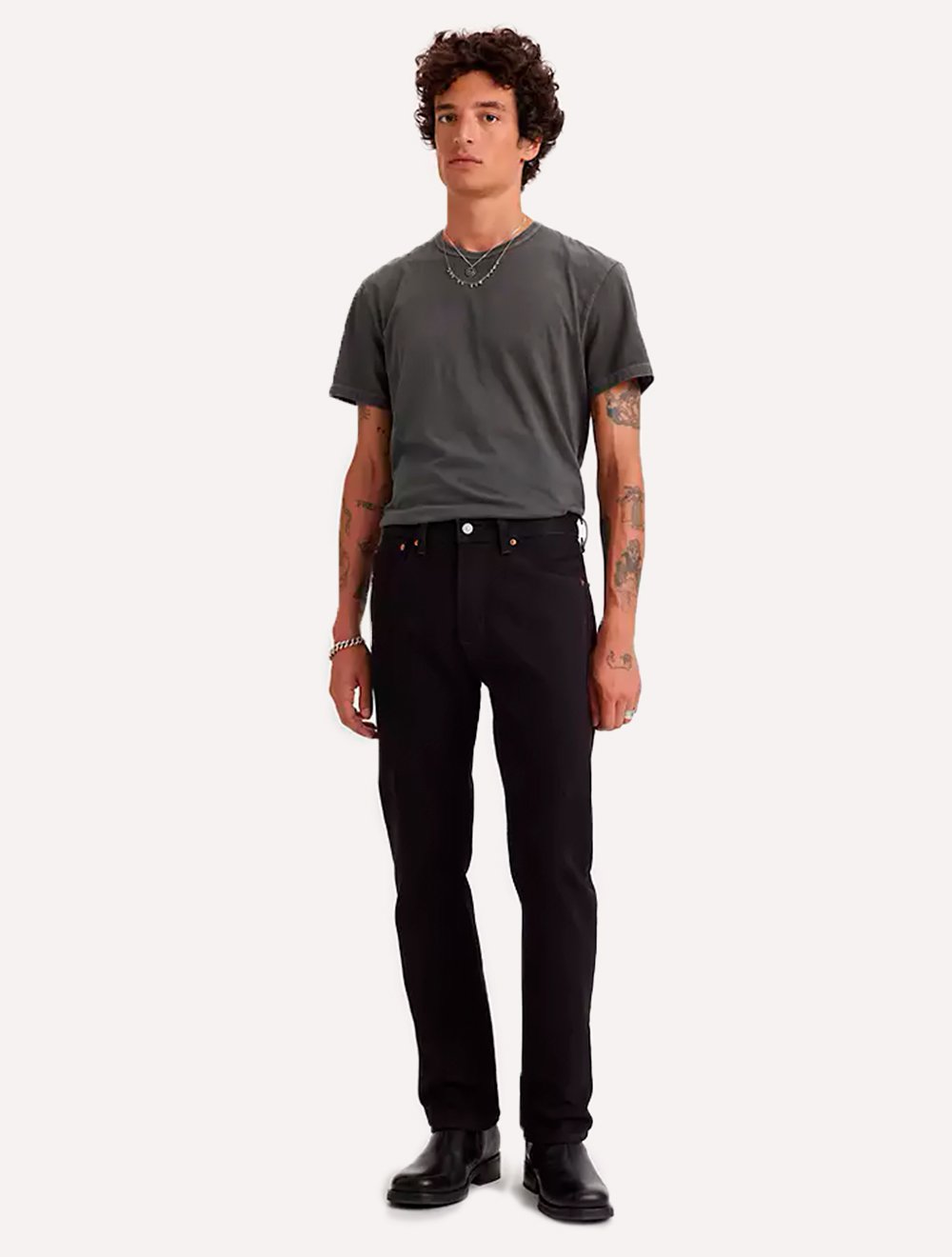 Calça Levis Jeans Masculina 501 Original Regular Preta | Secret Outlet