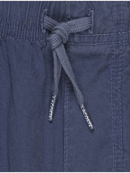Bermuda Lacoste Masculina Cotton Cargo Pockets Azul Marinho