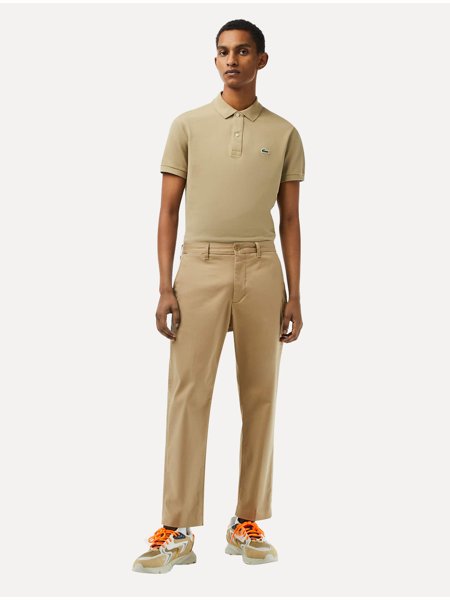 Calça Dockers Masculina Cáqui Lux - Algodão Com Stretch Plissada