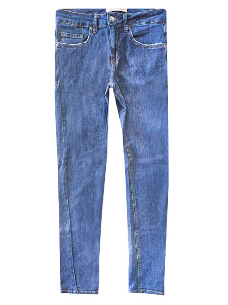 Calça Calvin Klein Jeans Masculina Stretch Navy Tag Azul Escuro