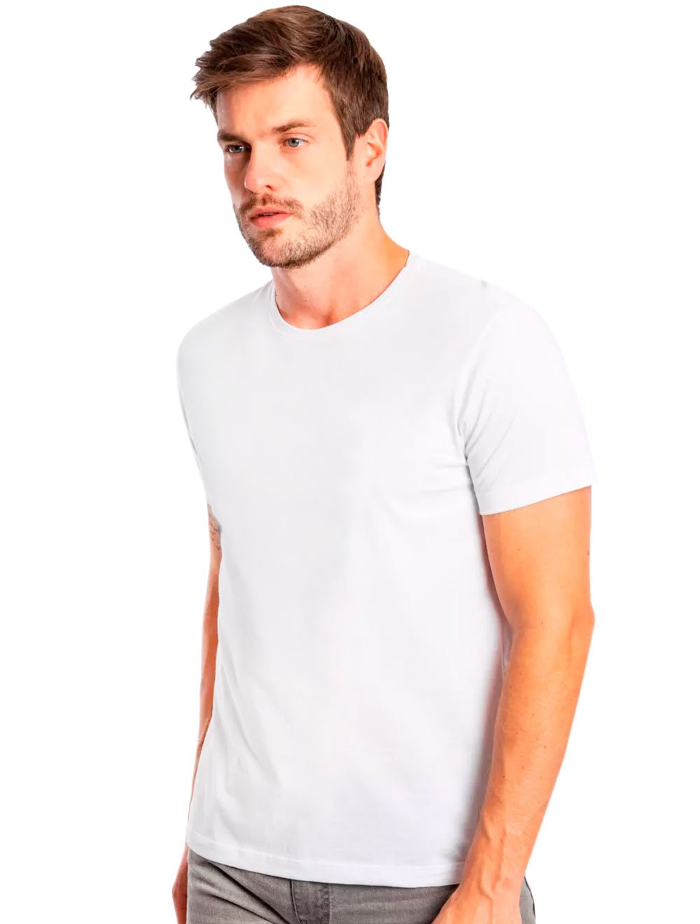Camiseta Sergio K Masculina Back To Basics Grey Logo Branca