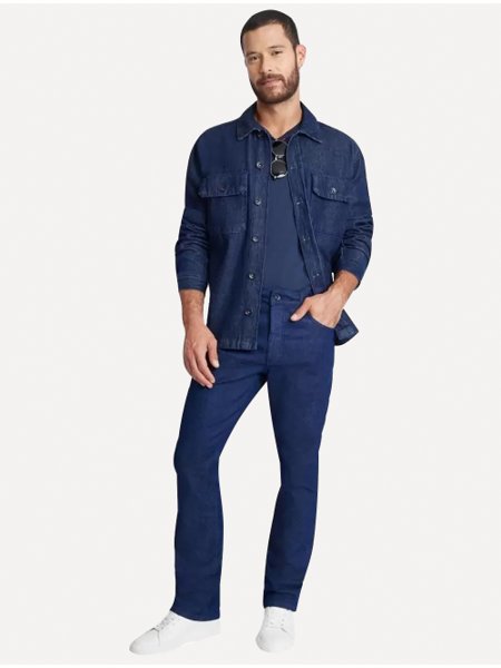 Calça Aramis Jeans Masculina Regular Índigo Blue Azul Escuro