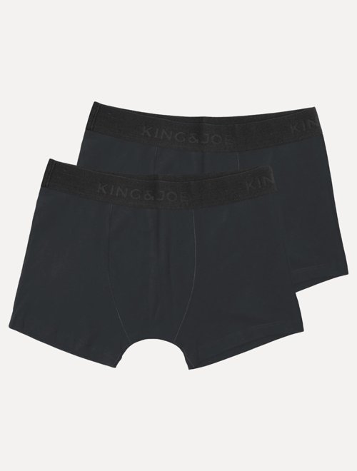 Cueca King & Joe Boxer Lisa Logo Preta Pack 2UN | Secret Outlet