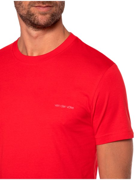 Camiseta Von der Volke Masculina Origineel Basis Logo Vermelha