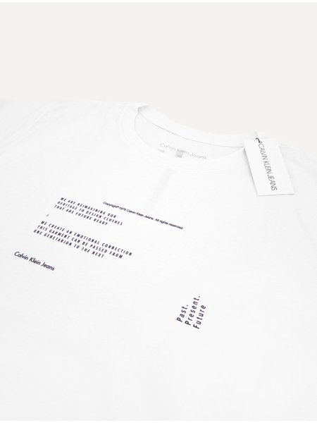 Camiseta Calvin Klein Jeans Masculina Emotional Connection Branca