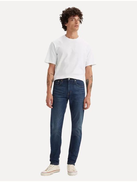 Calça Levis Jeans Masculina 512 Slim Taper Stretch Azul Médio