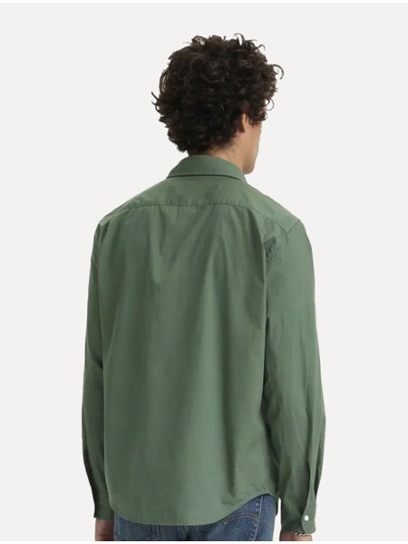 Camisa Levis Masculina Sunset One Pocket Verde Escuro