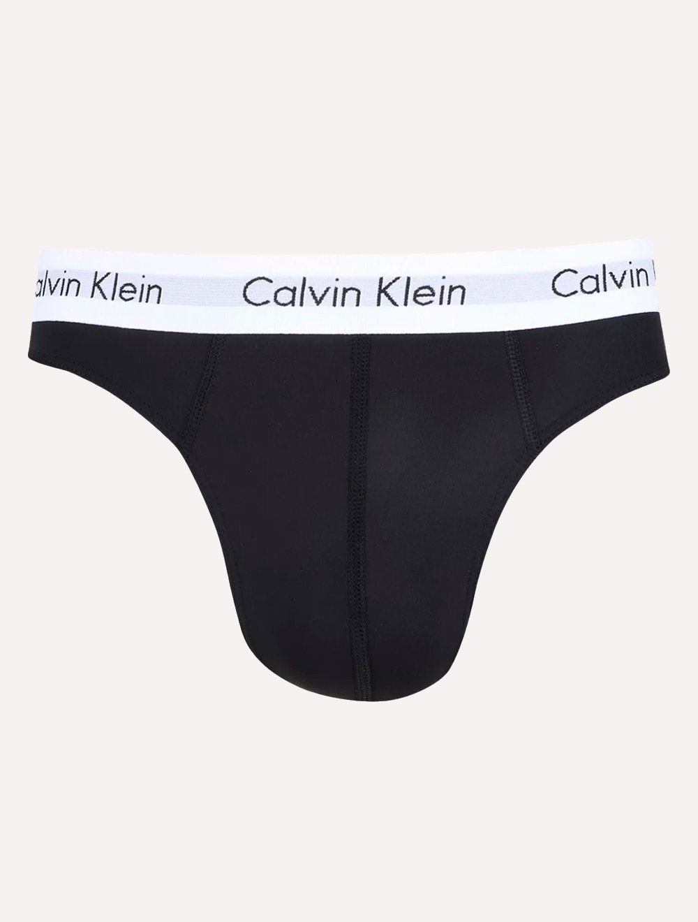 Cueca Calvin Klein Microfibra Fio Dental Thong Preta 1UN