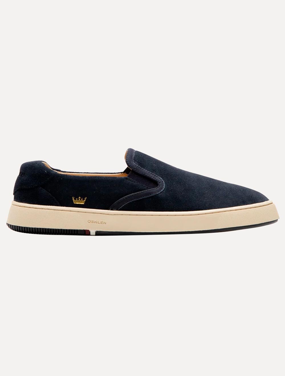 Tênis Osklen Masculino Slip on Bossanova Camurça Azul Marinho
