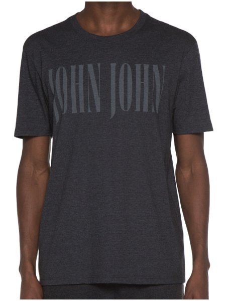 Camiseta John John Masculina Regular Rough Logo Off-White