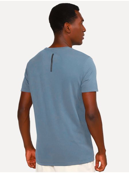 Camiseta Calvin Klein Jeans Masculina New Logo Sash Azul Indigo