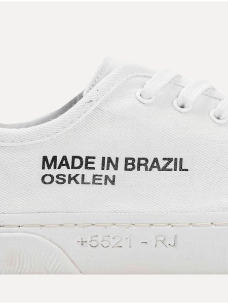 Tênis Osklen Masculino Lona Leblon Made In Brazil Off-White