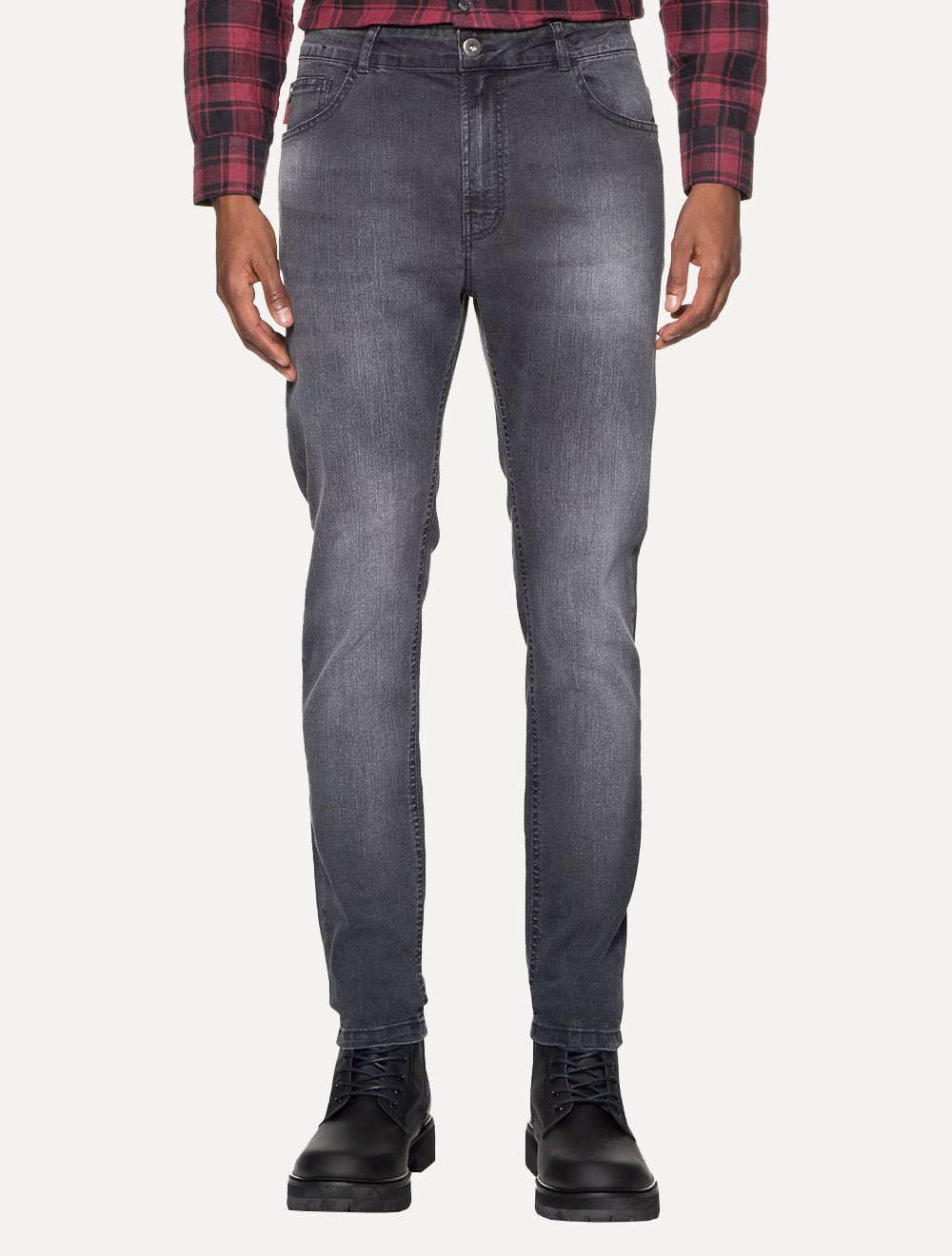 Calça Ellus Jeans Masculina Slim Sprouting Black Stone Preta