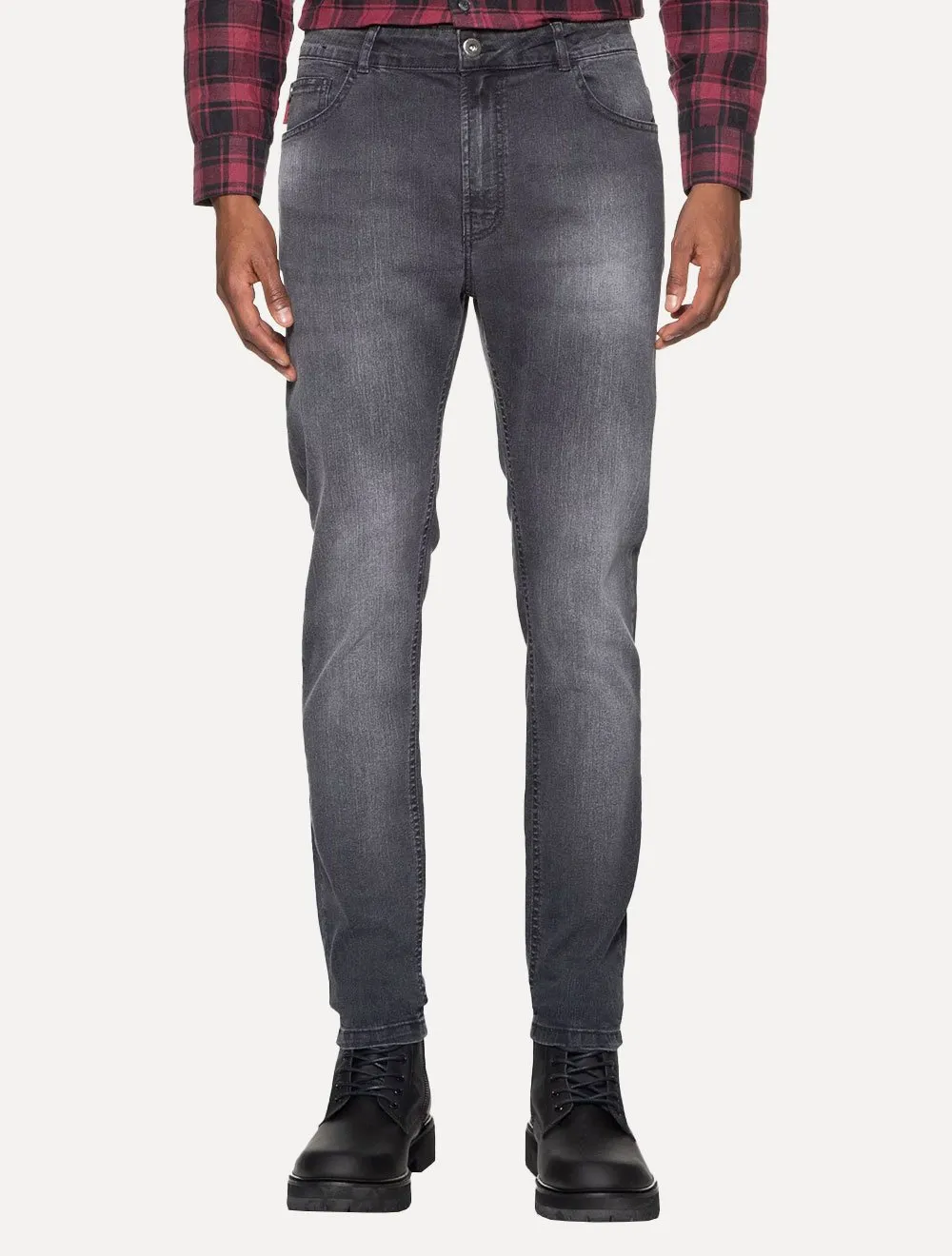 Calça Ellus Jeans Masculina Slim Sprouting Black Stone Preta