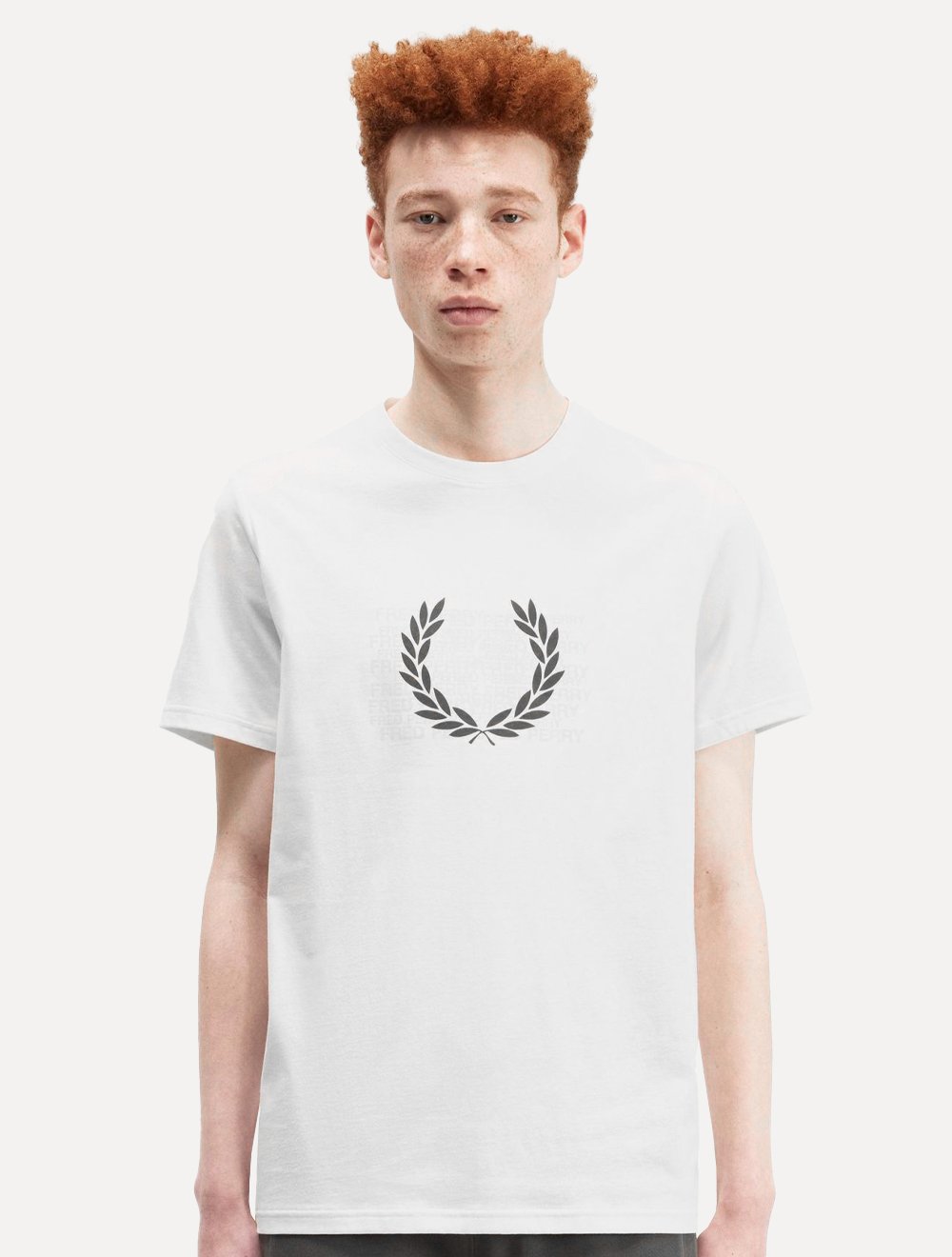 Camiseta Fred Perry Masculina Regular Graphic Mess Branca