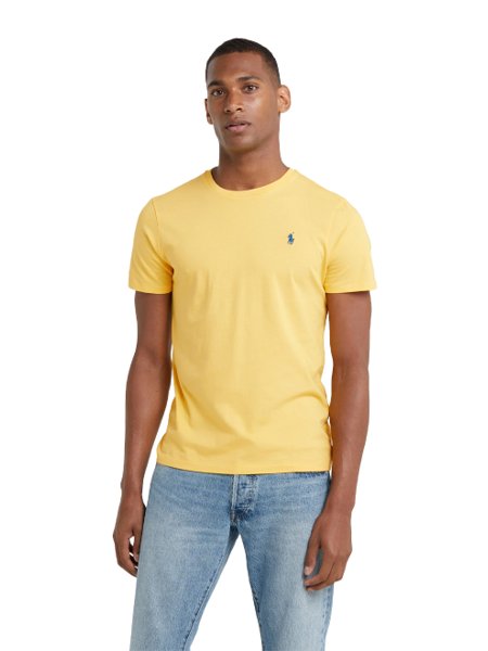 Camiseta Ralph Lauren Masculina Custom Fit Amarela