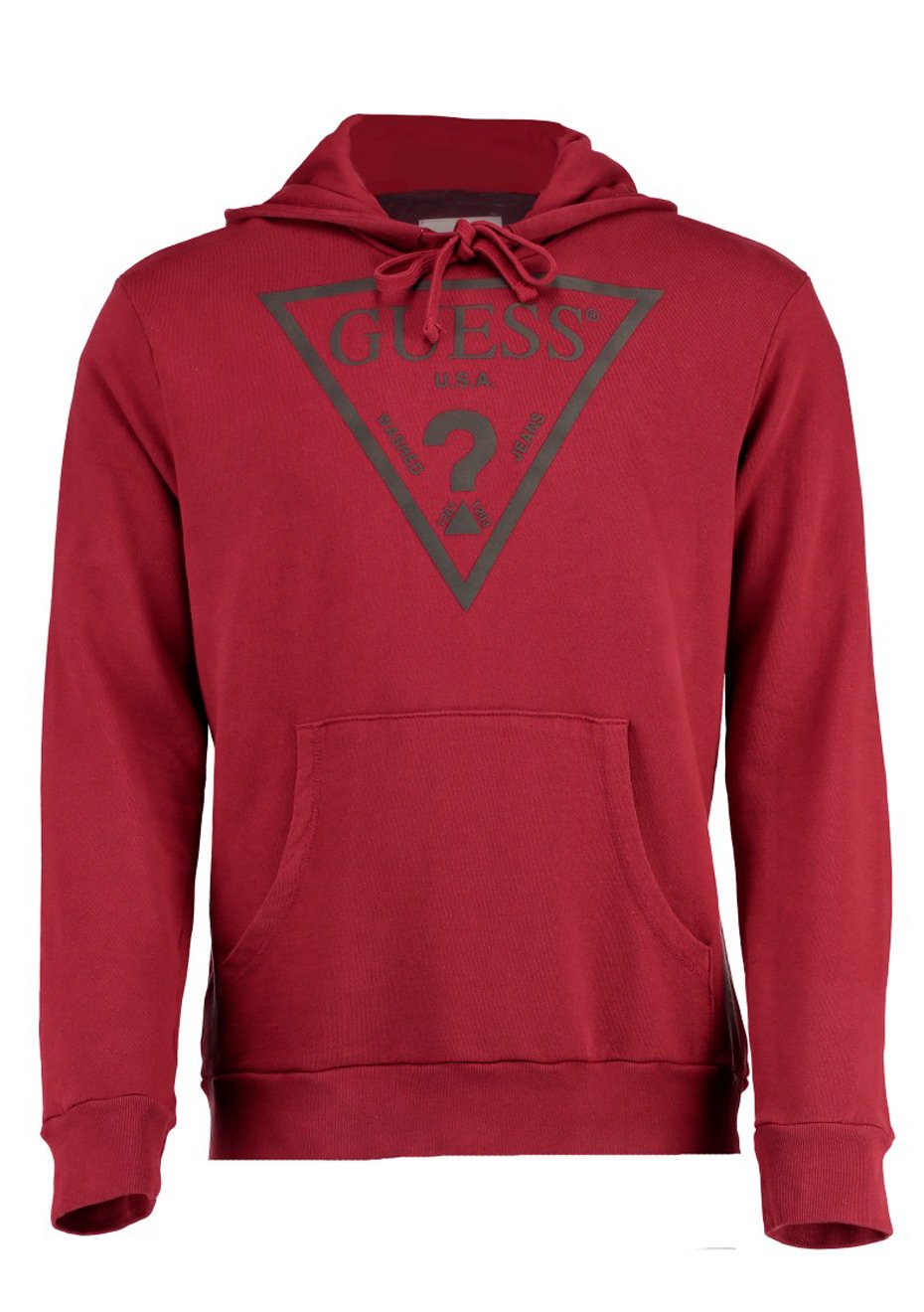 guess triangle moletom com capuz
