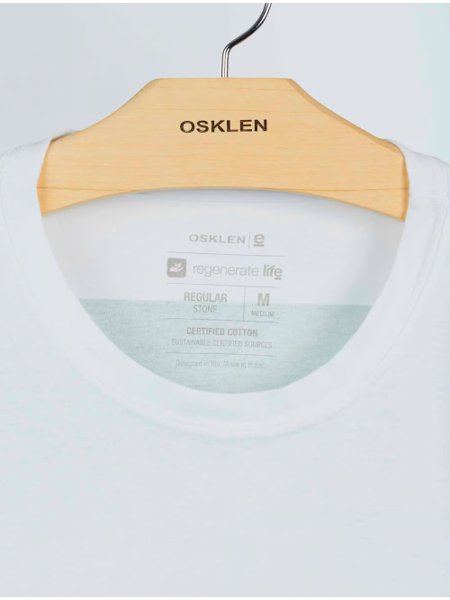 Camiseta Osklen Masculina Regular Stone Kite From Sky Branca