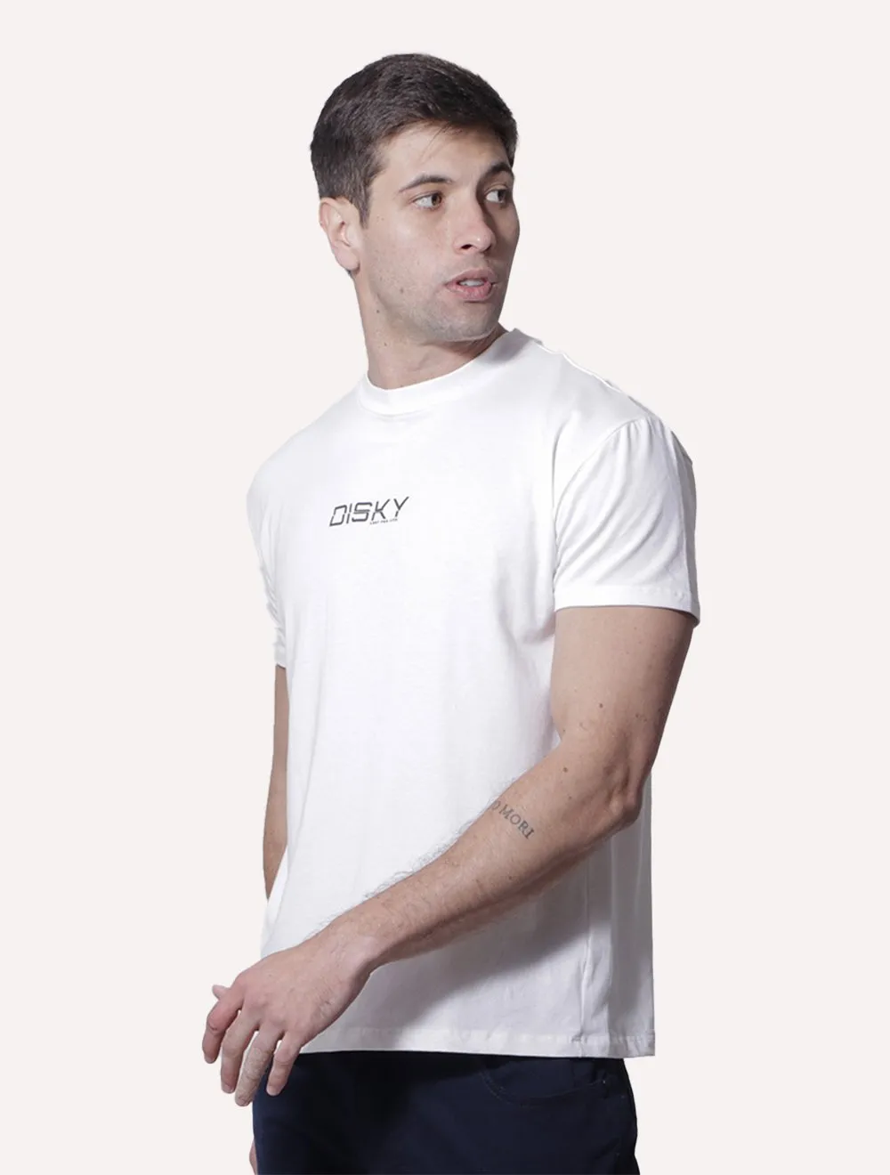 Camiseta Disky Masculina Lust For Life Off-White