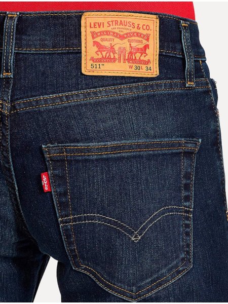 Levis 511 Slim Calça Jeans Levi Strauss Levi's 511 Blue Slim Fit