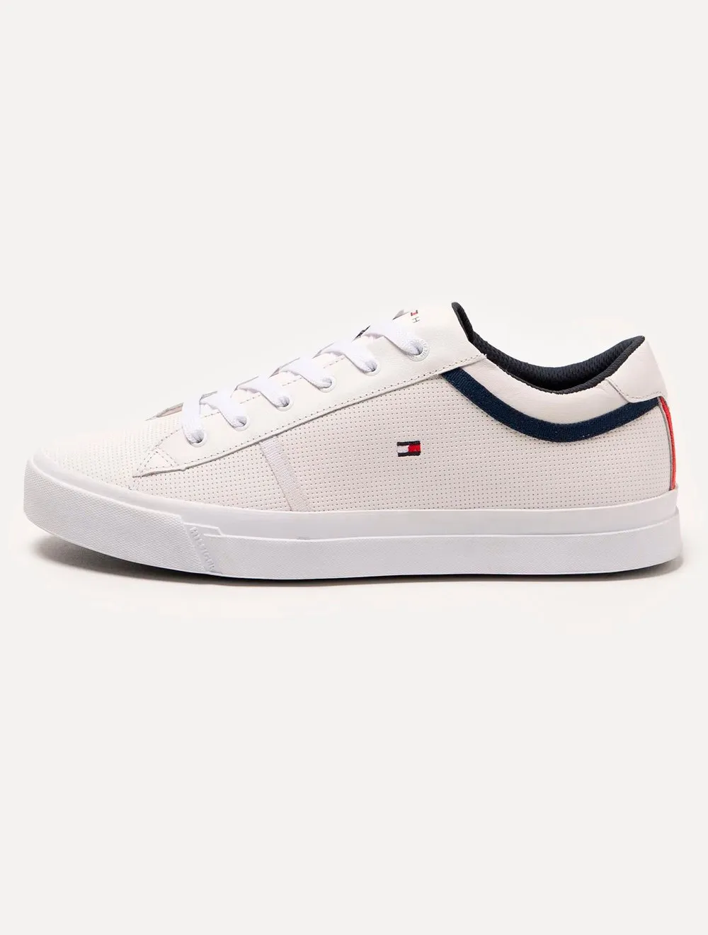 Tênis Tommy Hilfiger Masculino Jay 13A Iconic Leather Puched Branco