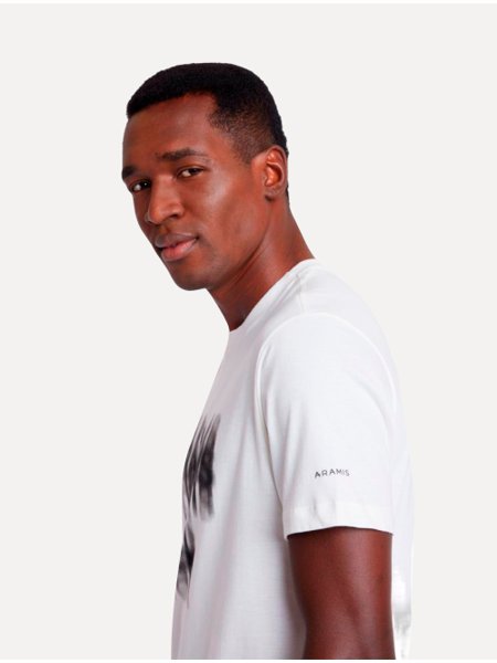 Camiseta Aramis Masculina Blurred Off And Black Off-White