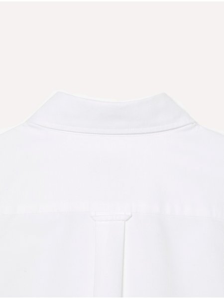 Camisa Lacoste Masculina Regular Fit Oxford Classic Branca